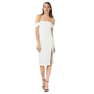 White Midi Dress - Cocktail Dress